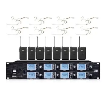 

Bolymic Cordless Microphones for Singing UHF Professional Karaoke microphone 8 Beige Headsets wireless Mics For School church