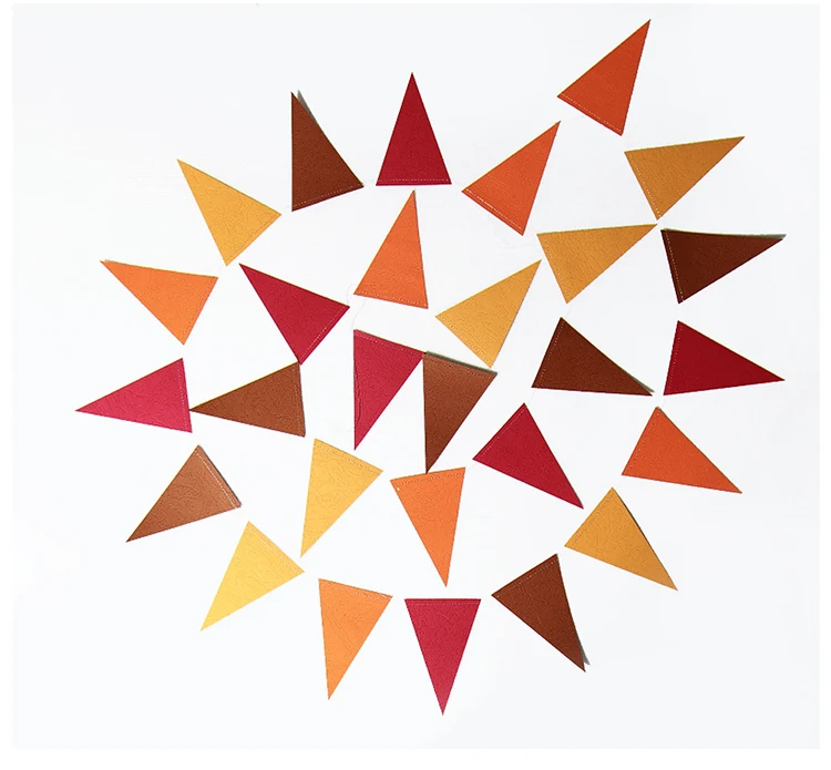 3 метра 28 флаги красный оранжевый желтый треугольник осенний тематический бумажный баннер флаги на День Благодарения вечерние украшения