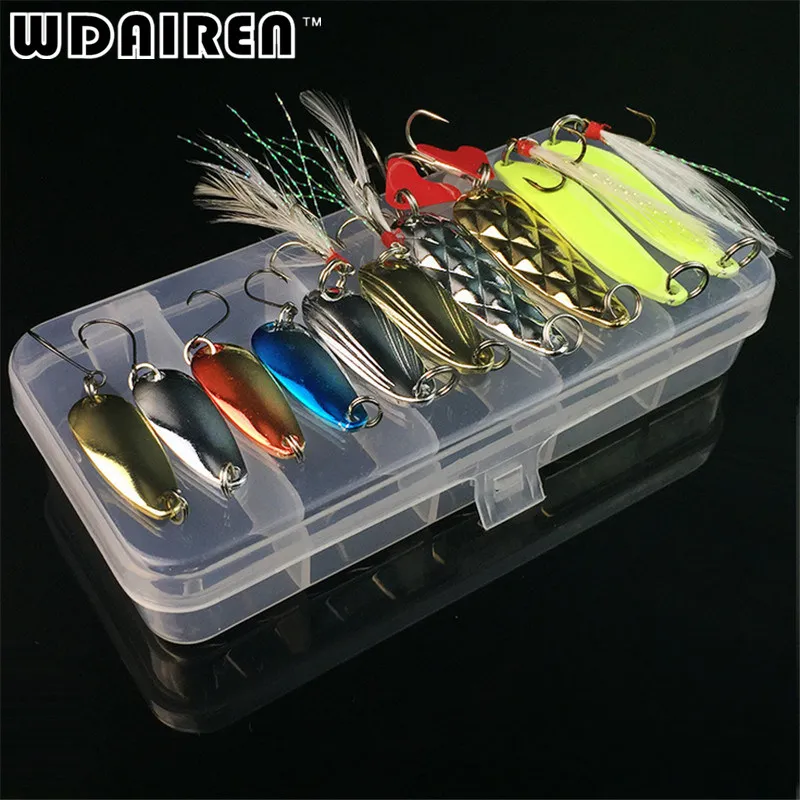 10 шт. рыболовные снасти металлическая приманка 3 5 г|lure bait|for troutspoon lure |