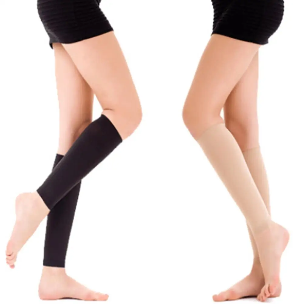 One Pair Women Medical Support Leg Shin Socks Varicose Veins Calf