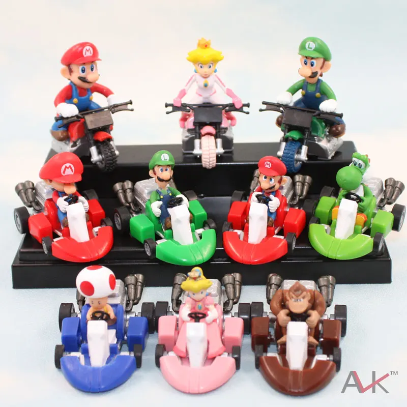 Super mario series 10 plastic WARRIOR car