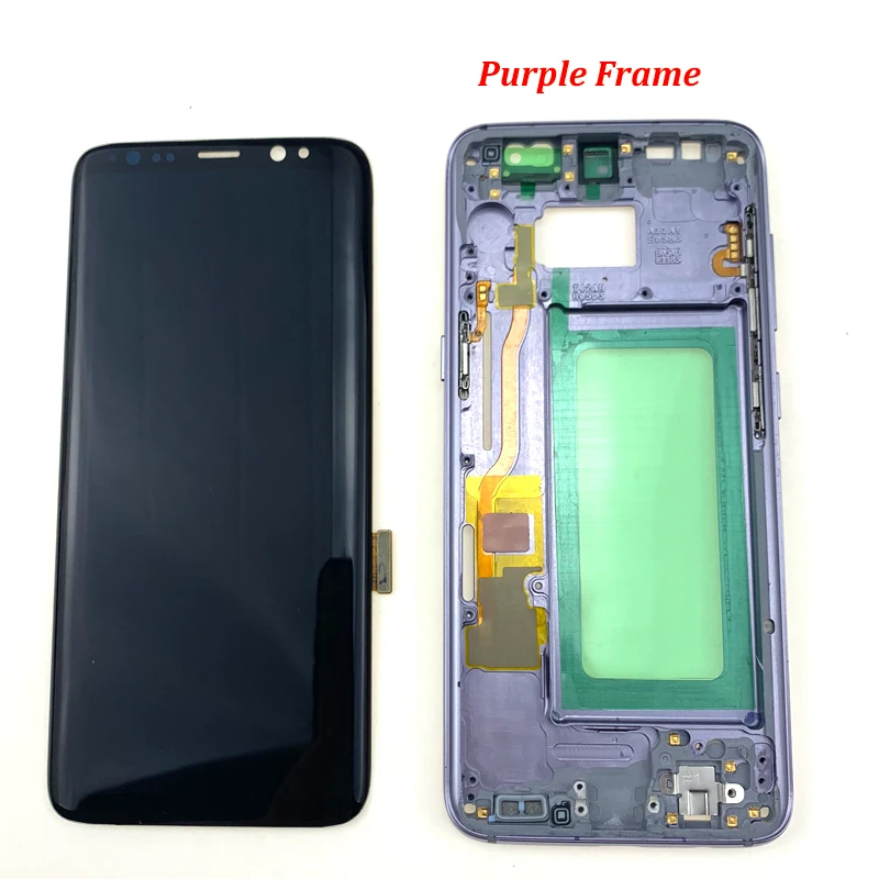 Протестированный Spuer AMOLED lcd для samsung S8 Plus G955F lcd для samsung S8 G950F ЖК-экран сенсорный дигитайзер в сборе с рамкой