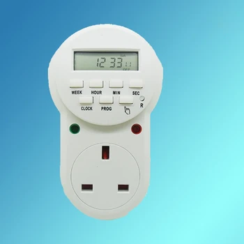 

Time Controller Push Button Switch UK Timer Socket Digital Timer For British 13A250V