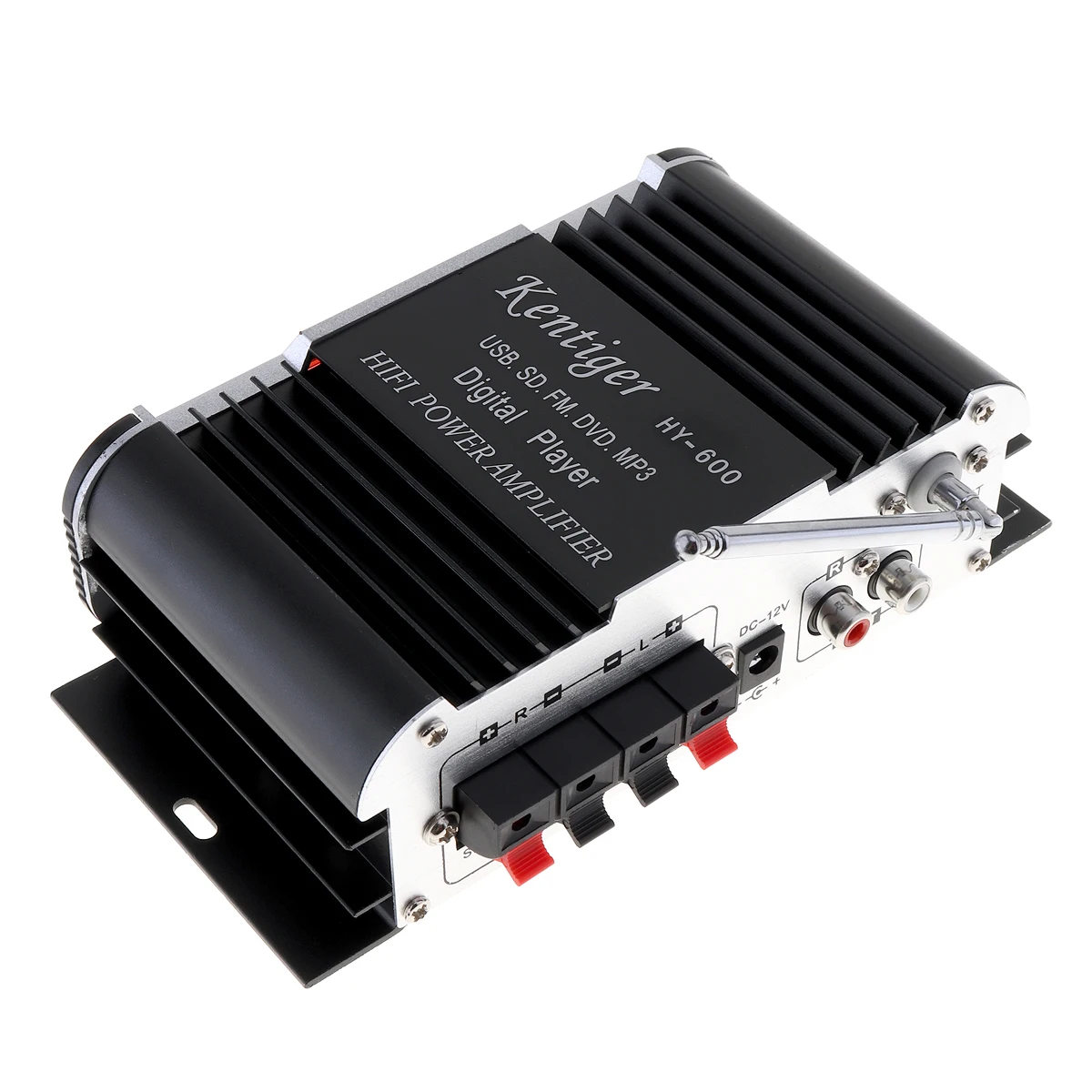 Áudio do Carro Amplificador de Potência Receptor de Rádio fm para Carros Hi-fi Rádio Usb Mp3 Player Digital Estéreo u Disco sd Mmc Cartão Hy-600 2ch fm 10 Amplificadores estéreo