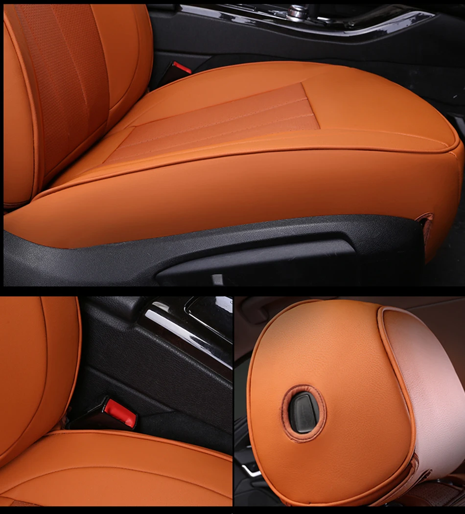 KADULEE кожаный чехол для автокресла для Mitsubishi Pajero Sport Outlander Grandis ASX LANCER GALANT Чехлы для автосидений