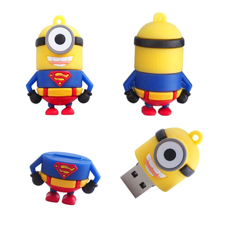 

Sale Usb Flash Stick 2.0 Pen Drive Cartoon Super Heros Minions Usb Key Flash Disk 4GB Usb Flash Drive 32GB 64GB 128GB Pendrives