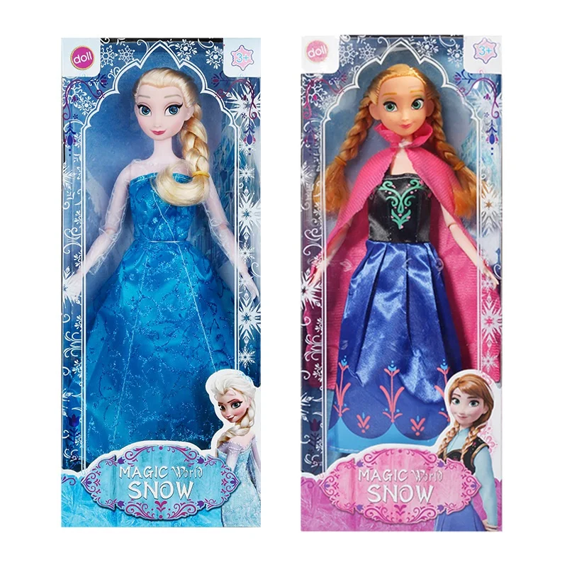Disney Frozen Cartoon Dolls Snow Queen Anna Elsa Princess Character Action Model Toys Children Girls Birthday Gift Toys