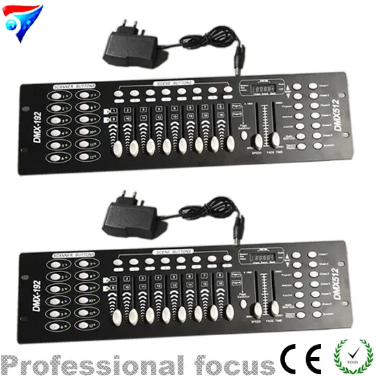 

Free Shipping 2pcs/Lot DMX 192 Controller,192 Console Stage Lighting DJ Equipment For Led Par, Spotlights