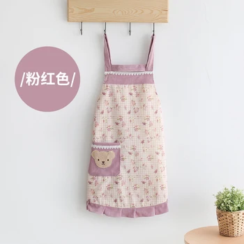 

Kitchen apron cute idyllic cooking waterproof overalls