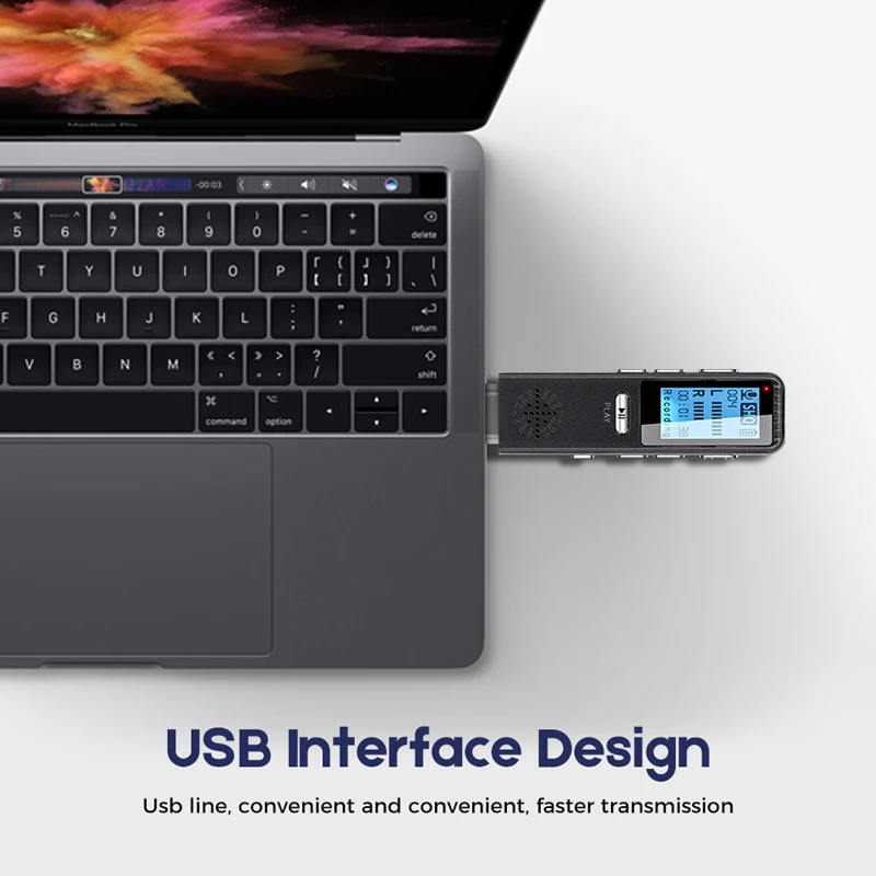 

USB Digital Recorder Dictaphone Mini Registrar Hidden Audio Microphone Telephone Recording Smallest Pen Flash Drive Device
