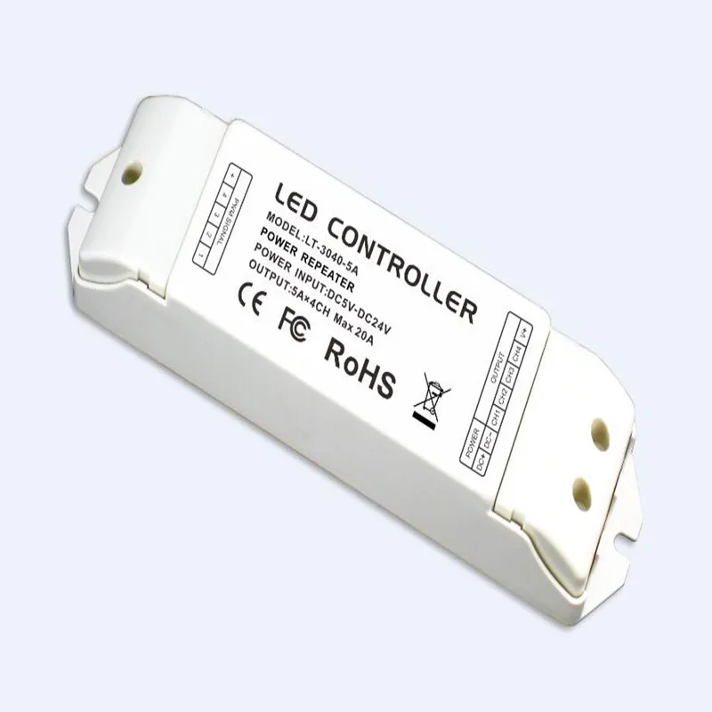 LT-3040-CC,led power repeater constant current,LT-3040-5A constant rgb controller,PWM control DMX decoder led dimmer -