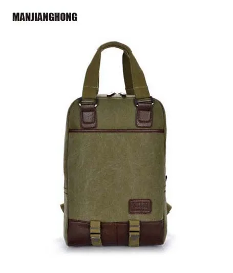 

2018 New Student Schoolbag Fashion Portable canvas bag Men's Casual Backpack 14 Inch 15.6 Inch Computer Bag Free Shipping