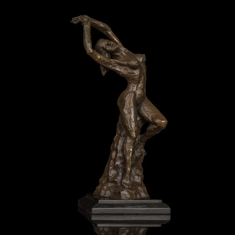 

head Arts Crafts Bronze crafts European abstract sculpture studio hotel decoration female version of "shout" DS-528