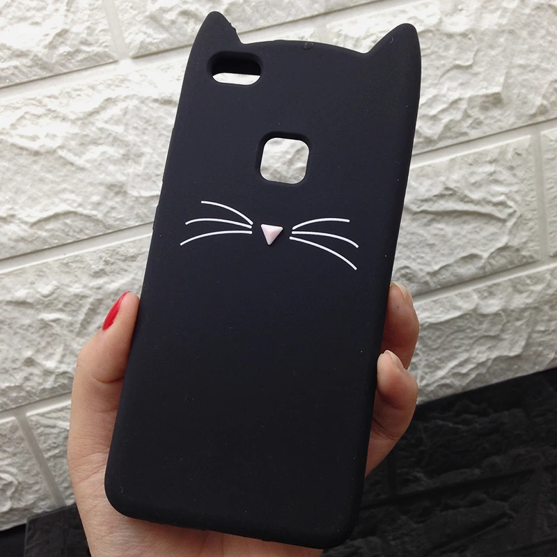 P8 P9 Lite Cat Case for Huawei P9 Lite mini Silicone Phone Cover Y6 pro 2017 Lovely Cats casas 3D Soft Back Mobile Phone Funda (9)