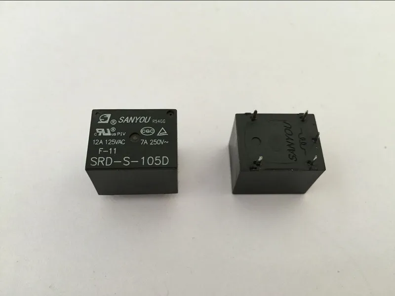 

10pcs Mini Power Relay PCB type 5V DC coil SRD-S-105D
