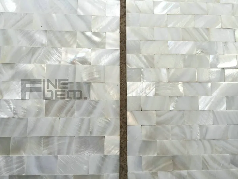 FD2132 white freshwater shell mosaic seamless 7