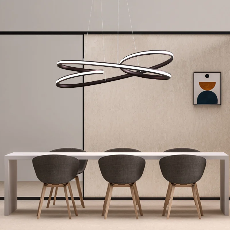 Moderno colgante led luces para Comedor Cocina habitación de negro/marrón de aluminio lámpara colgante lámparas modernas lámparas de 2018 nuevo Moderno colgante led luces para Comedor Cocina habitación de negro/marrón de aluminio lámpara colgante lámparas modernas lámparas de 2018 nuevo