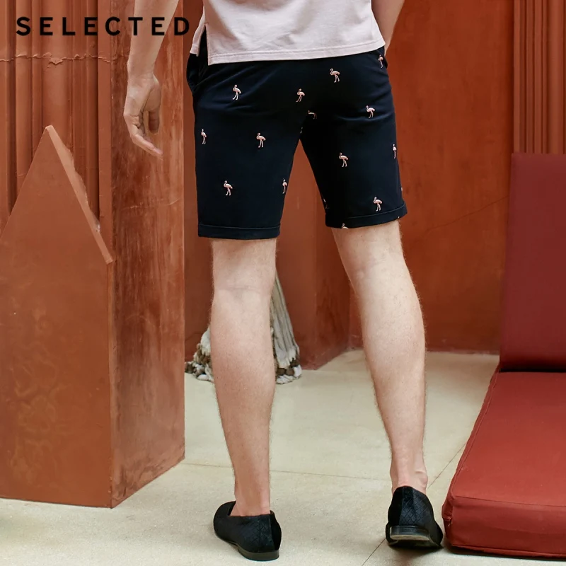 SELECTED Men's Animal Embroidery Pattern Shorts S|4192SH544