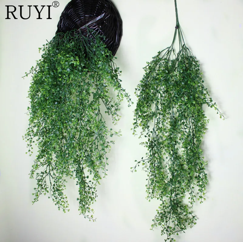 

Hanging Plant Artificial Plant Leaves Wall Home Decoration Flower Basket/Kep Accessories Balcony Decorattion