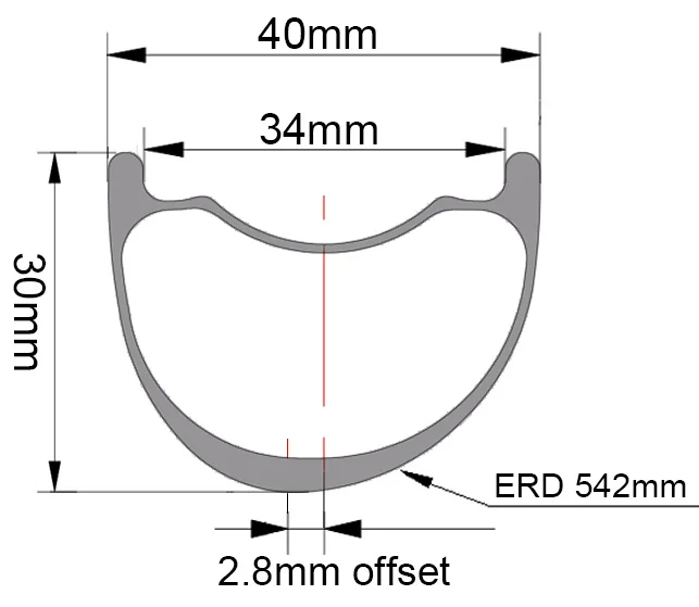 40mm wide mtb rims