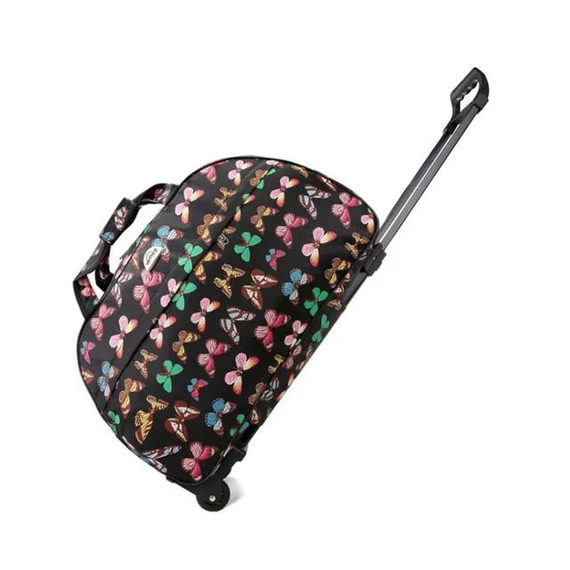 Складная сумка для багажа, чехол на колесиках, большая вместительность, дорожная сумка на колесиках для женщин и мужчин, чехол для костюма, дорожная сумка для путешествий - Цвет: butterfly