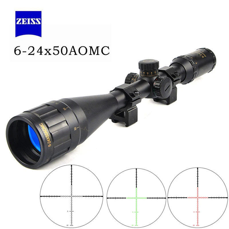 

Zeiss 6-24X50 Golden Marking Riflescope Red And Green Illuminated Reticle Optic Sight Scope Sniper Rifle Hunting Scopes