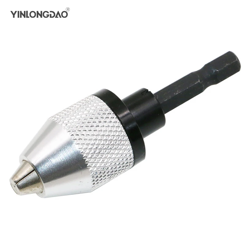

1PC Mini Drill Chuck Conversion Chuck 0.3-6.5mm Clamp 1/4 Hex Shank Universal Jaw Micro Drill Chuck for Drill Accessories