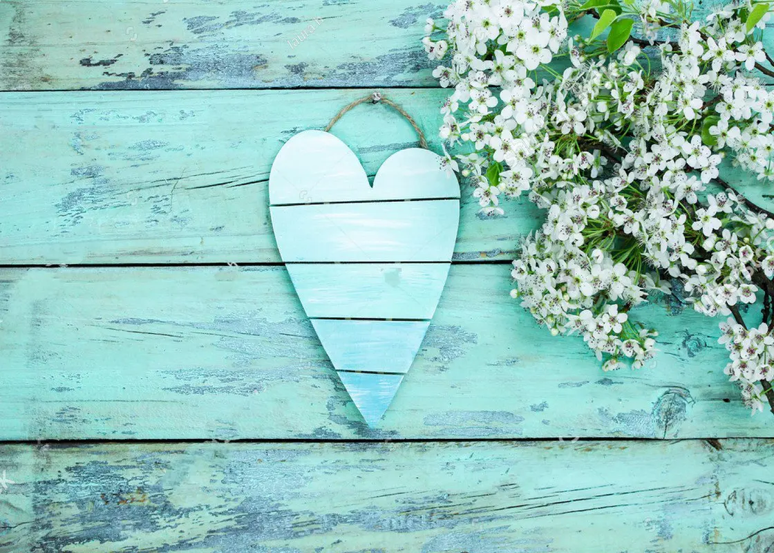 Blank pallet heart rustic teal wedding blue vintage wood spring flower