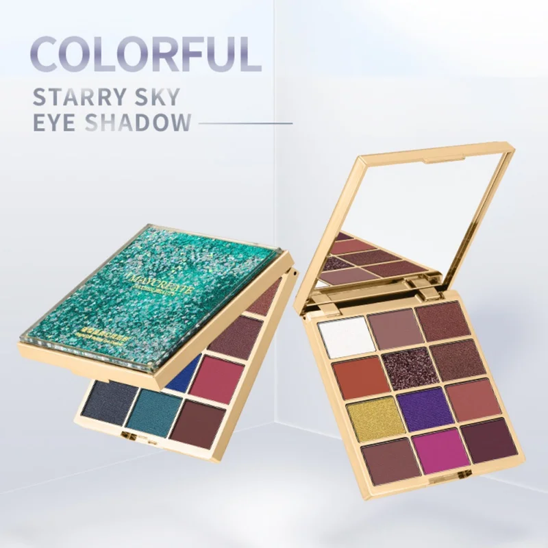 

Quicksand Starry Eyeshadow Palette Long-Lasting Waterproof Non-Dizzy Dyeing Matte Shimmer Makeup Eye Shadow SH94