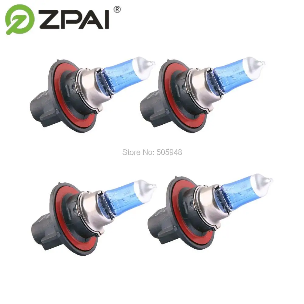 ZPAI 4 шт. H13 9008 12V 60/55W фары для автомобиля галоген ксенон светильник супер белый
