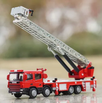 

Kaidi Wei alloy engineering vehicle model 1: 50 water tank ladder climbing fire truck toy car fire truck fire truck fire truck