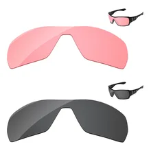 Черный и Кристалл Розовый 2 шт. Замена оптические стёкла для Offshoot солнцезащитные очки женщин рамки UVA и UVB защиты