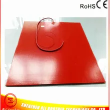 750*750*1,5 мм 230 в 1500 Вт 3d принтер с подогревом кровать силиконовый резиновый нагреватель клей 1 сторона 100 k Термистор 5 мм Отверстие центр 1000 мм