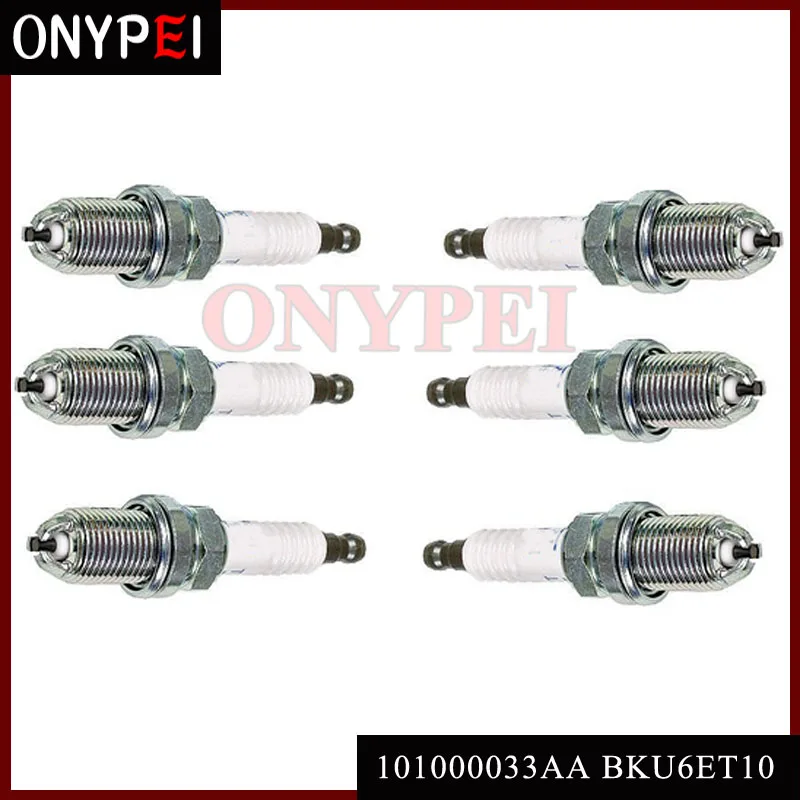 Свеча зажигания 6x 101000033AA BKU6ET-10 для 100 90 A4 A6 Benz C230 Beetle Golf 101 000 033 AA BKU6ET10 | Автомобили и