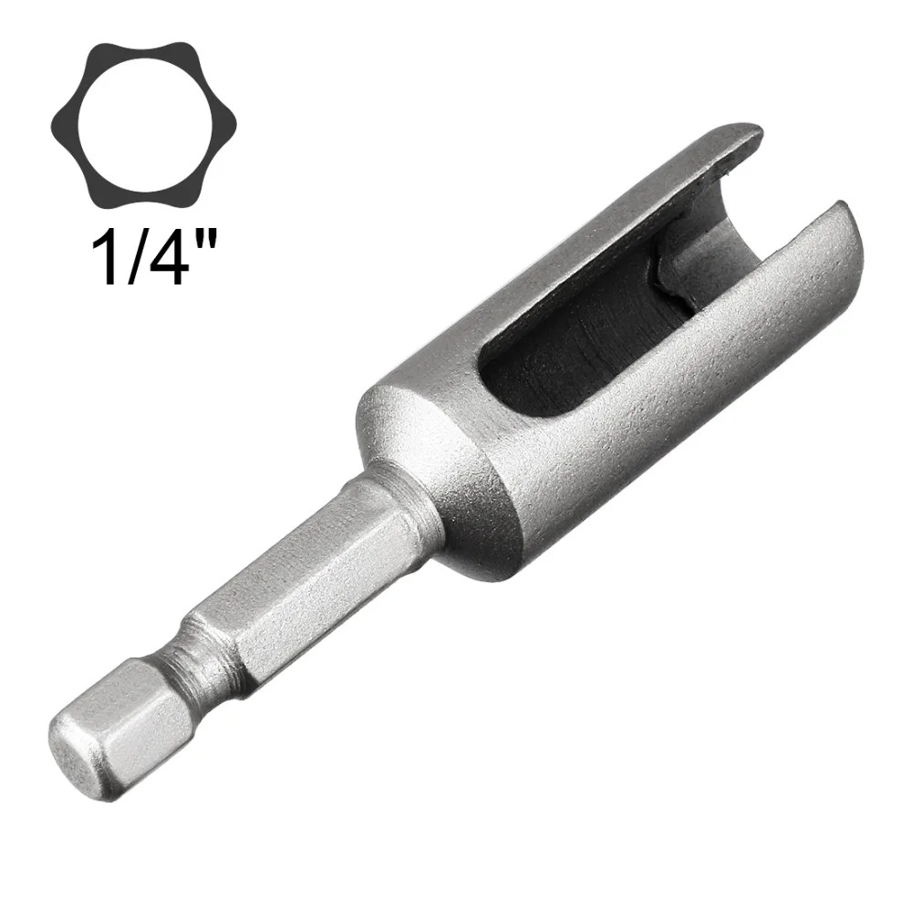 

UXCELL 8/10/14mm CR-V Hex Nut Socket Slotted Extension Driver Bit 2.5/2.6 Inch Length for DIY Hand-making, Automotive Repairs