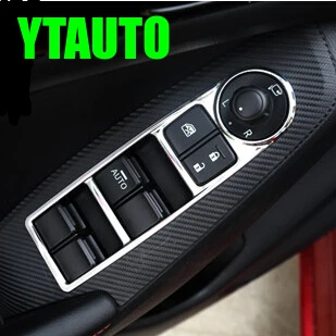 Внутренний дверные ручки отделкой Подлокотник Накладка для Mazda 3 Axela 2014 2015 2016, ABS хром, авто аксессуары