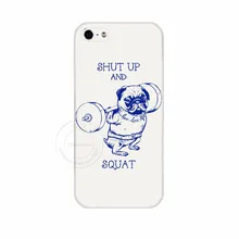 Shut Up And Squat Painted PC Hard Protective Phone Cover Case For Apple iPhone X XS