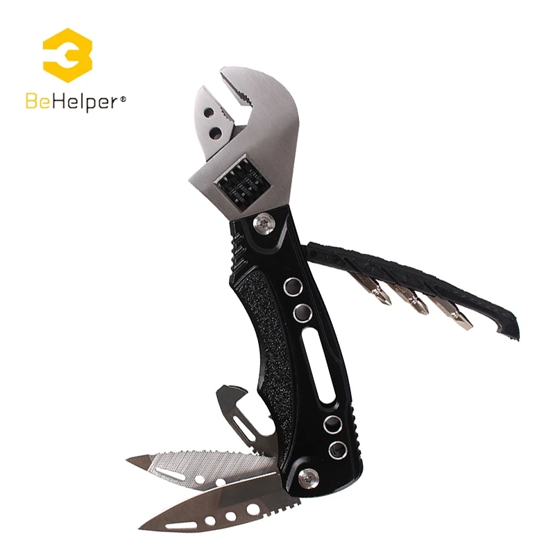 BeHelper Outdoor Multitool Adjustable Wrench Pliers Folding Pocket ...