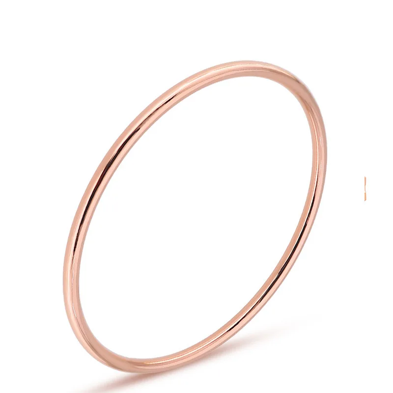 S48 Line bracelet plated with rose gold ribbed bracelet diameter of 55mm 60mm 65mm S48 Line bracelet plated with rose gold ribbed bracelet diameter of 55mm 60mm 65mm