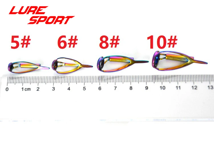 LureSport 9 шт. Руководство Топ Набор литье стержня строительный компонент кВт Радуга рамки руководство Рыбалка Полюс ремонт DIY аксессуары