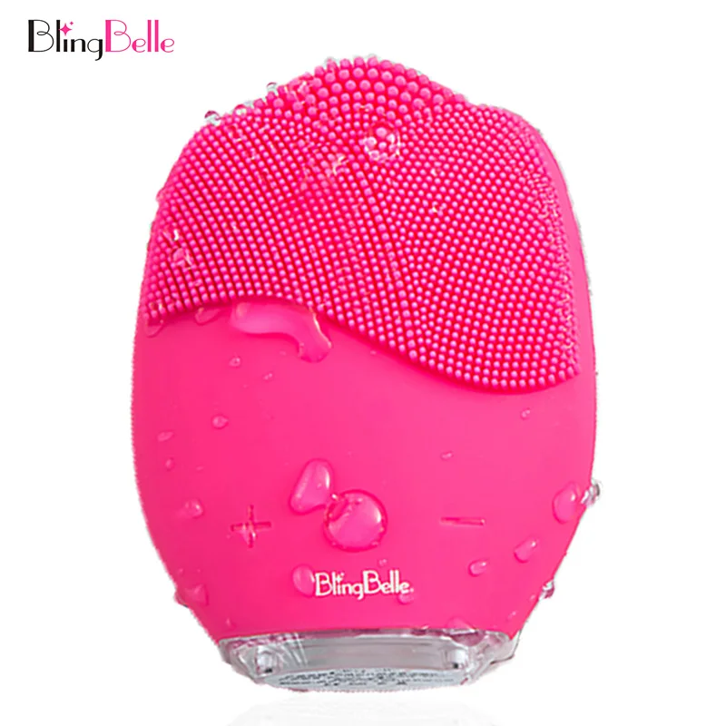 BlingBelle Мягкая силиконовая Очищающая щетка для лица мытья высокочастотного Usb