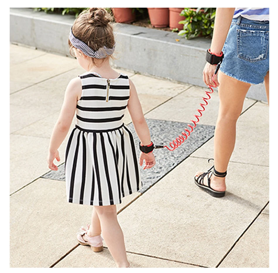 

1.5M 2M Adjustable Children Kids Safety Anti-lost Wrist Link Band Bracelet Wristband Secure For Baby Harness Strap Rope Leash
