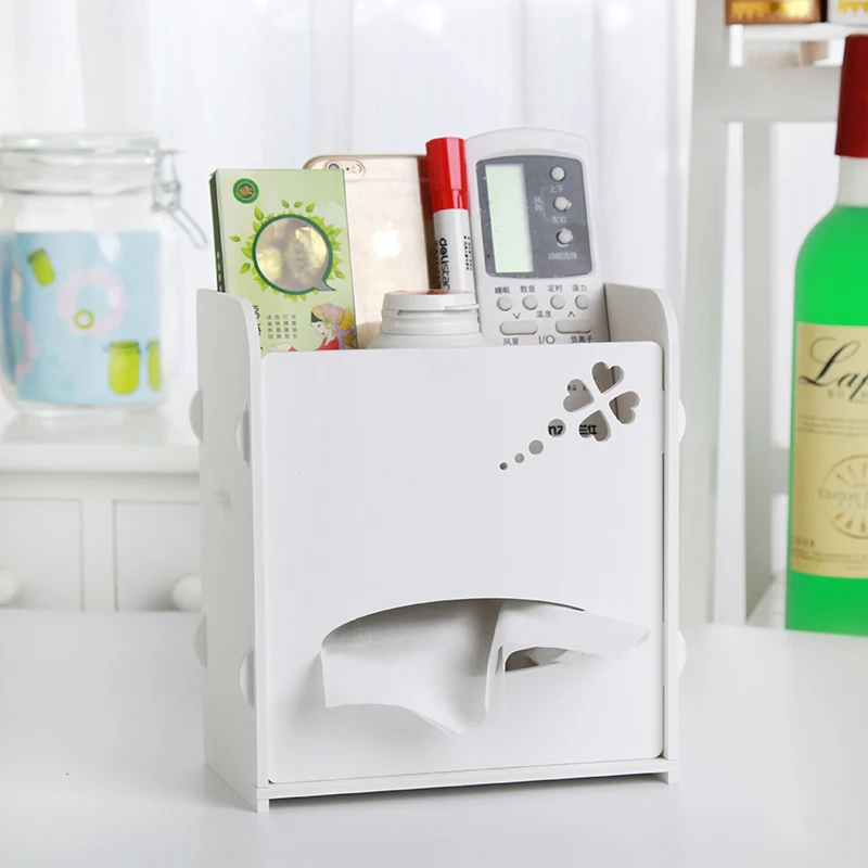 

DIY Multifunction Office Desktop Tissue Storage Box Car Grocery Mobile Phone Key Container Store Cartridges Hot Sale!!