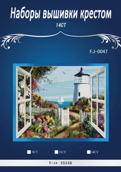 

sea windows Counted Cross Stitch similar dmc Cross Stitch Sets DIY Cross Stitch Kits for Embroidery Home Decor Needlework