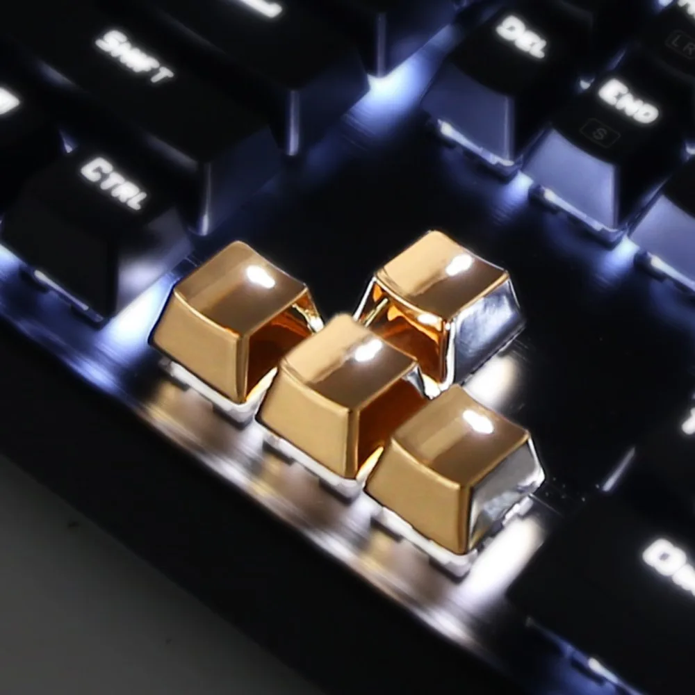 Для механической клавиатуры MX Axis металлические клавиши на клавиатуру Pervious светильник Keypress WASD стрелка цинковый сплав ключ крышка светильник трансмиссия