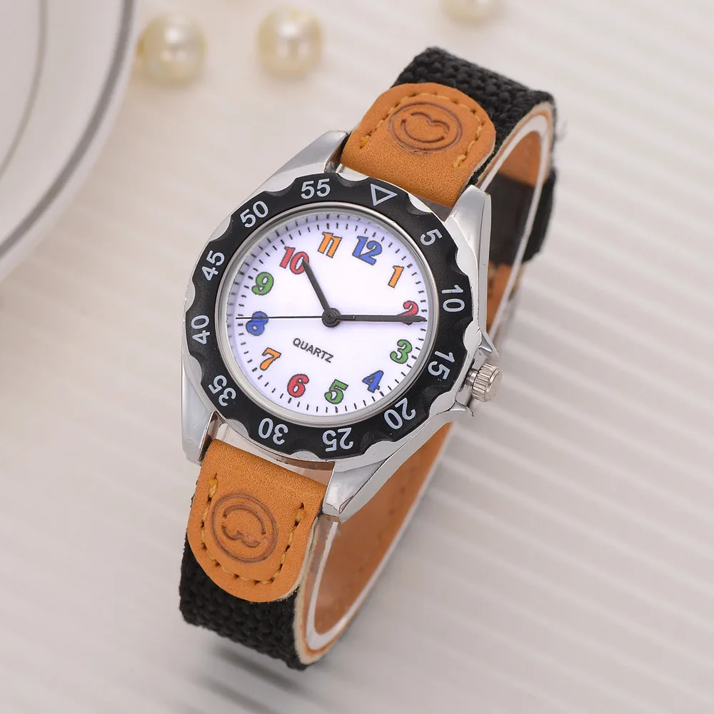 Дети Девушки Мода Красочный ремешок арабский номер Спорт кварцевые наручные милый дизайн и отличное качество часы для женщин часы reloj