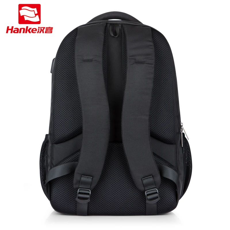 US $32.84 Unisex Women Men Laptop Backpack Business Travel Bag Boys Girls School Bag Large Capacity Usb Port Waterproof Black 19 H6851