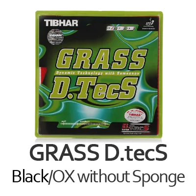 TIBHAR GRASS D. TECS(защита/Чоп) Pips-длинная резиновая губка для пинг-понга для настольного тенниса - Цвет: OX Black