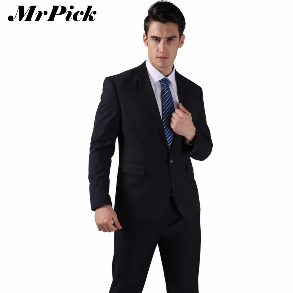 (Пиджак + брюки галстук) мужские свадебные костюмы 2016 винно-красный черный серый