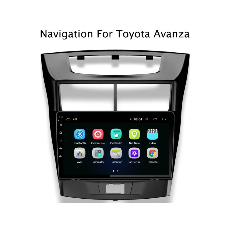 Perfect Ectwodvd 9" Android 8.1 Car DVD Player GPS Navigation For Toyota Avanza Car Radio Stereo 2